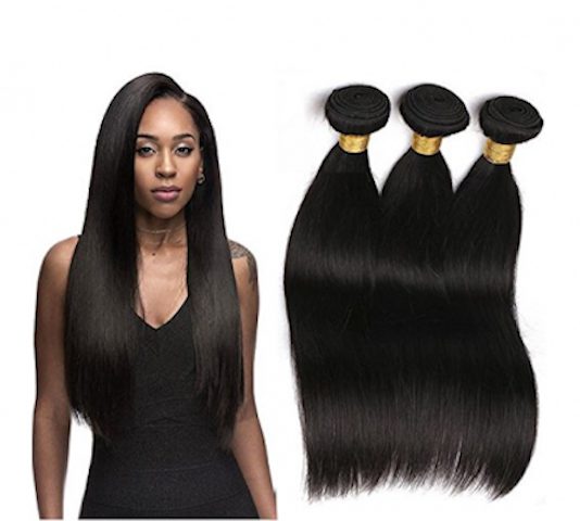 Cheveux Naturel Peruvien Raide grade - 10A